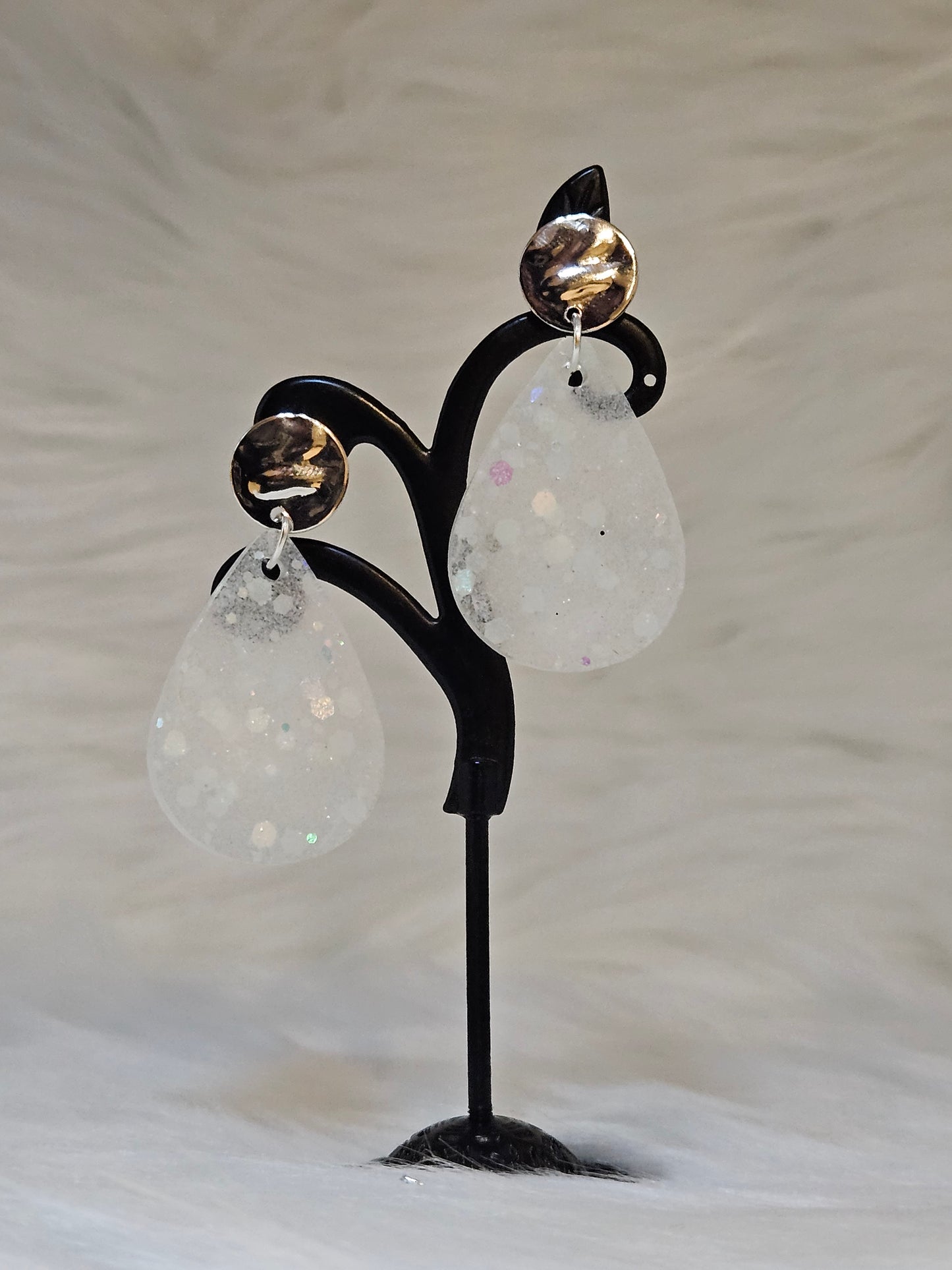 "Glowing Teardrop 1" Glow-in-the-Dark Earrings