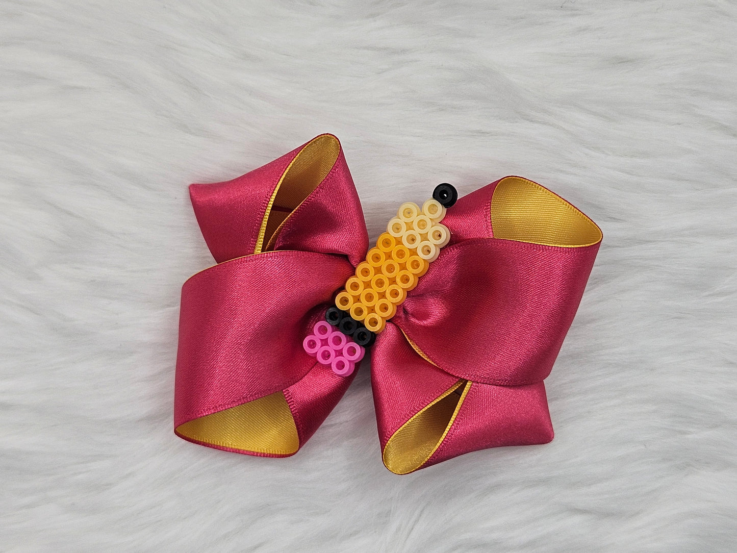 Medium "Pink Pencil" Hair Bow