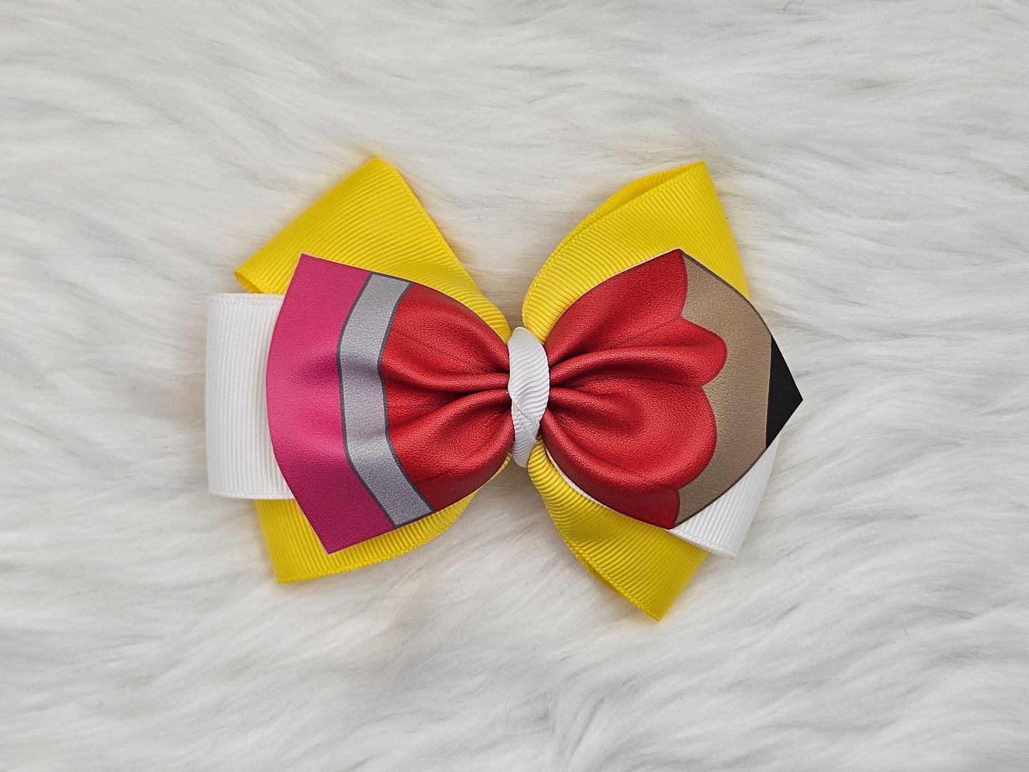 Medium "Red Pencil" Hair Bow