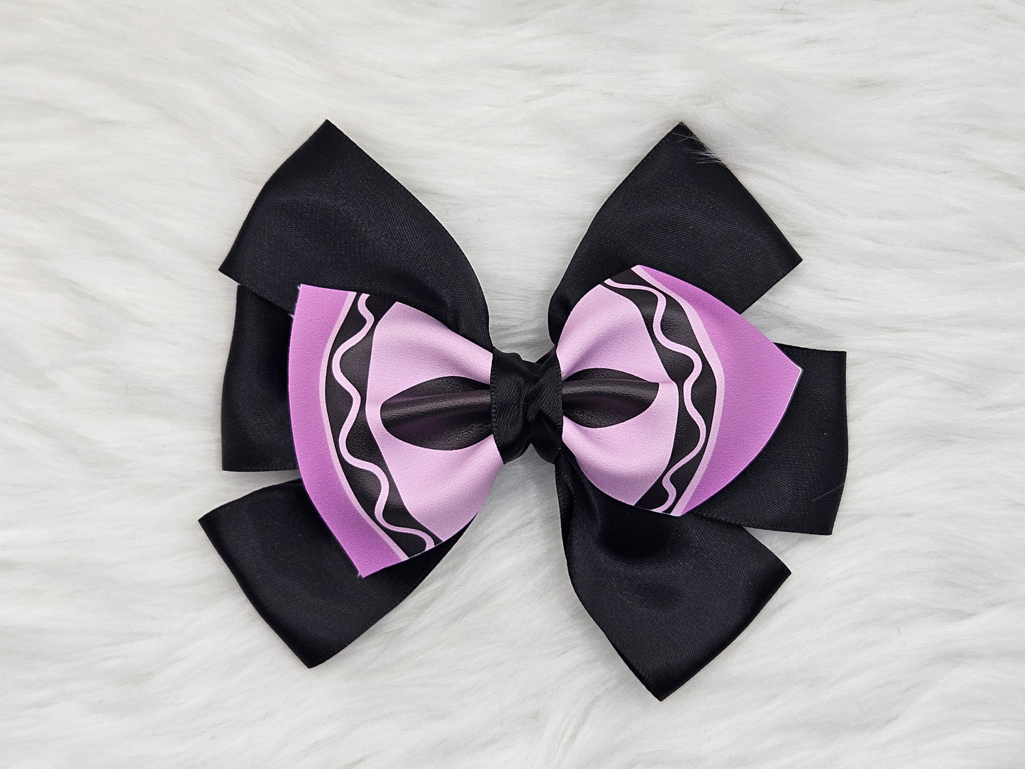 Medium "Purple Crayon" Hair Bow