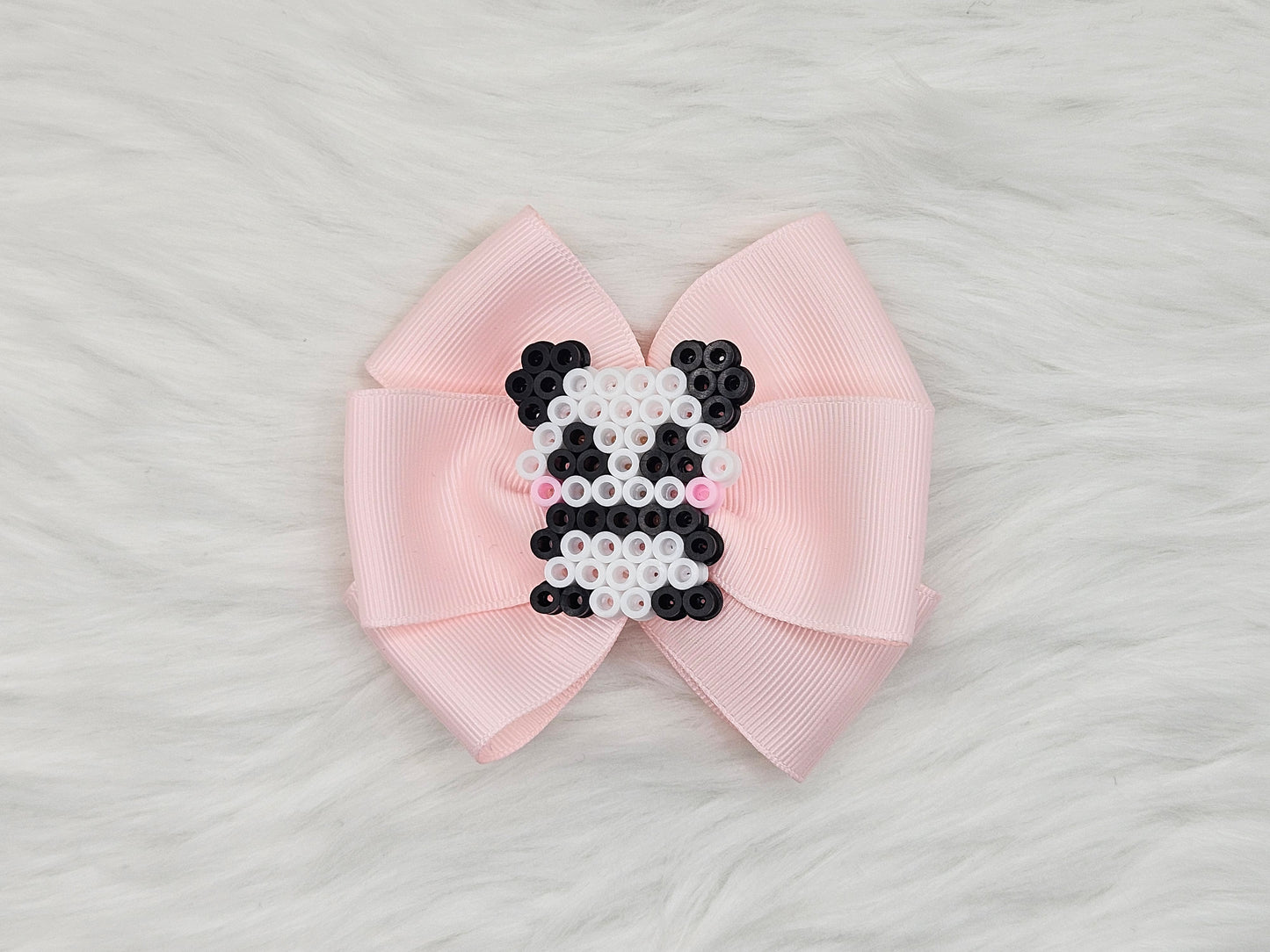 Medium "Panda Bear" Hair Bow