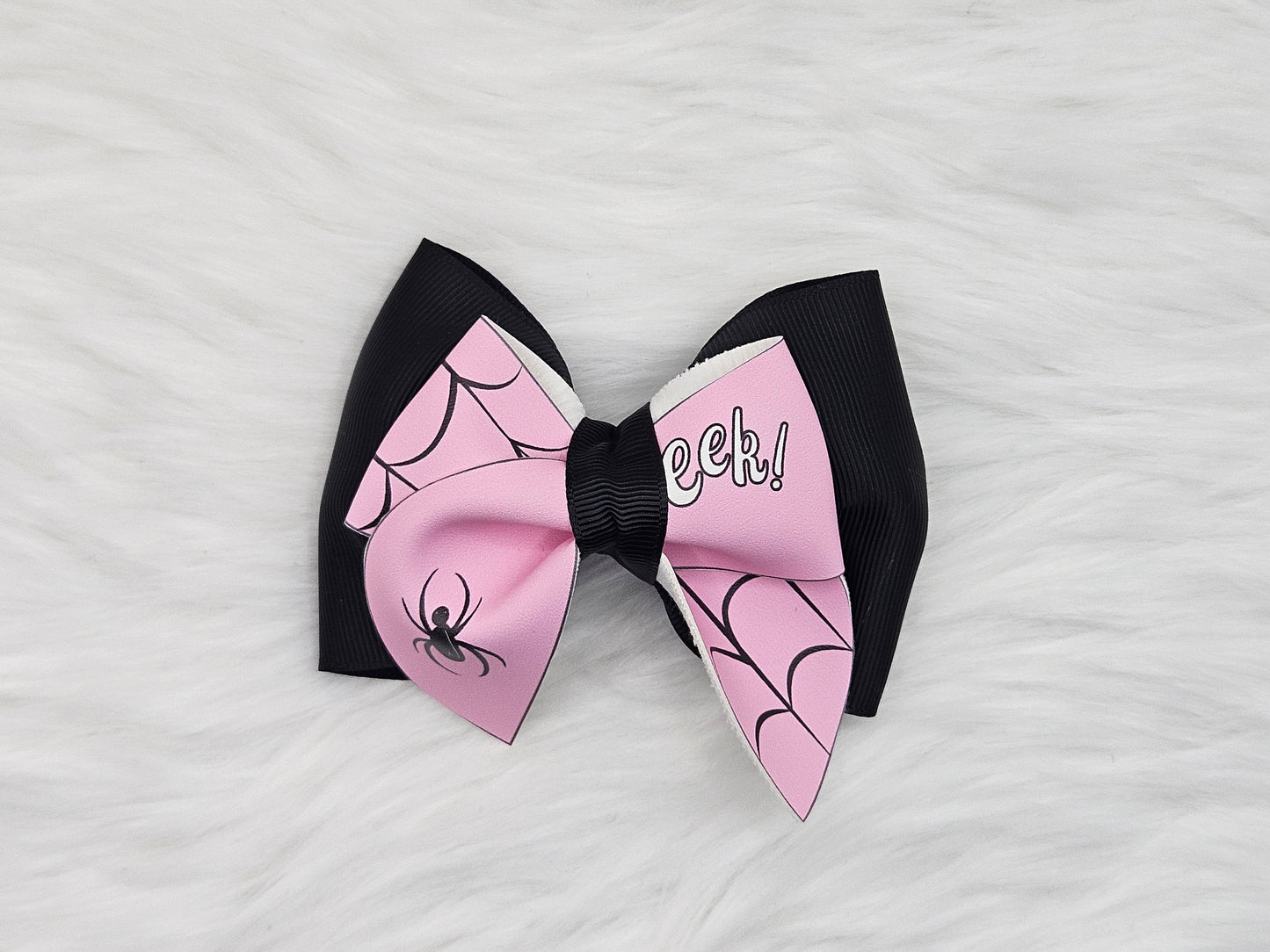 Medium "Eek! Spider" Hair Bow