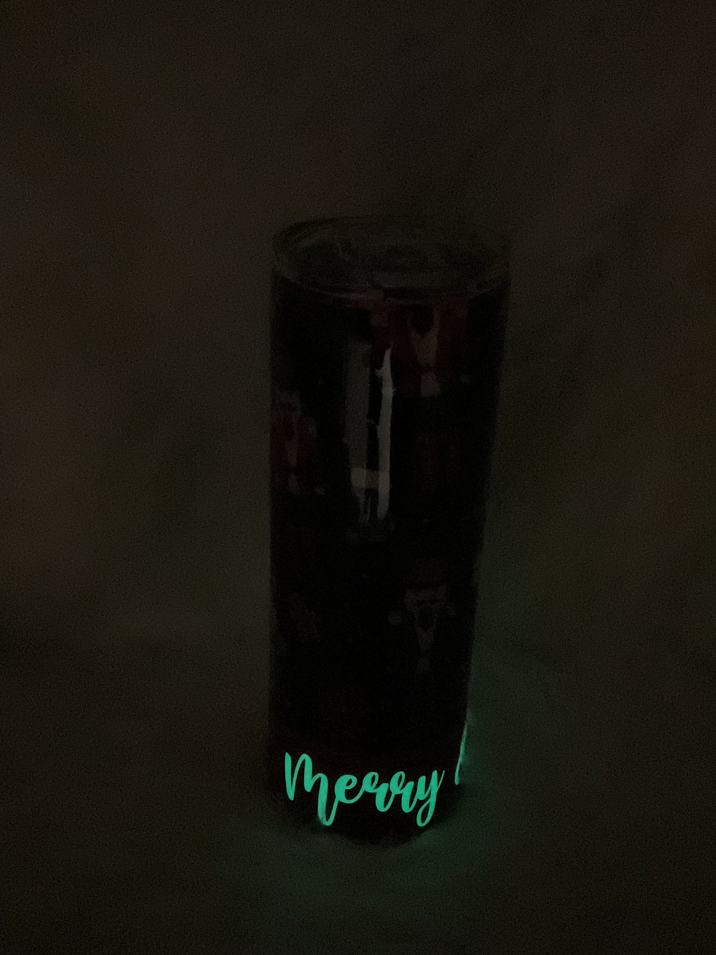 "Merry and Bright" 20oz Glow-in-the-Dark Tumbler