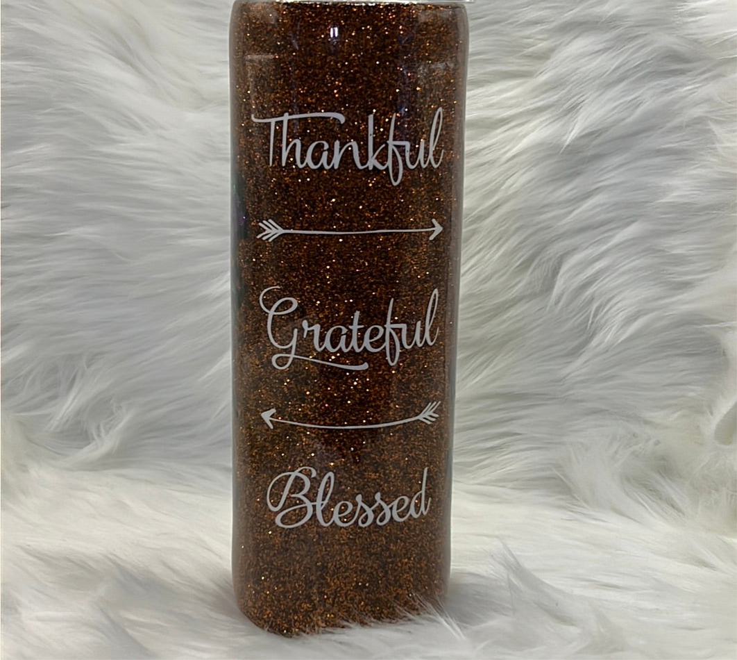 "Thankful, Grateful, Blessed" 20oz Tumbler
