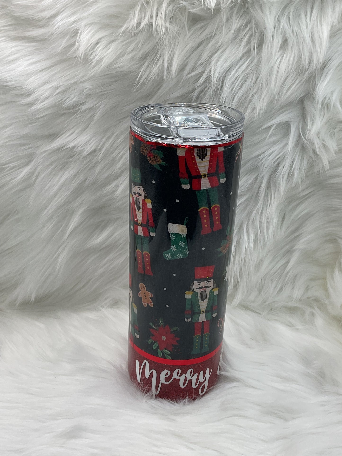 "Merry and Bright" 20oz Glow-in-the-Dark Tumbler