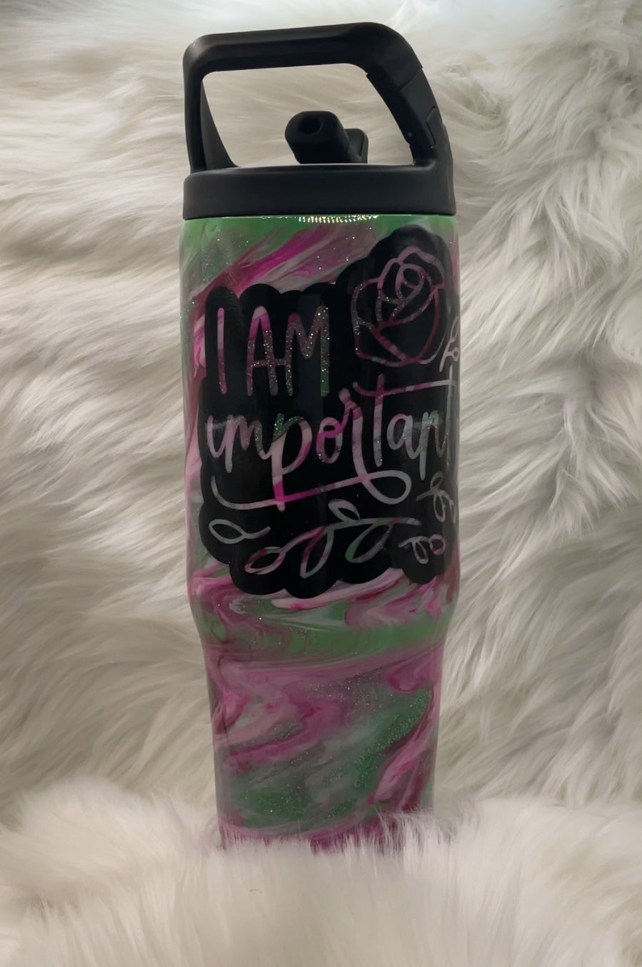 "I Am Important" 30oz Hydro Tumbler