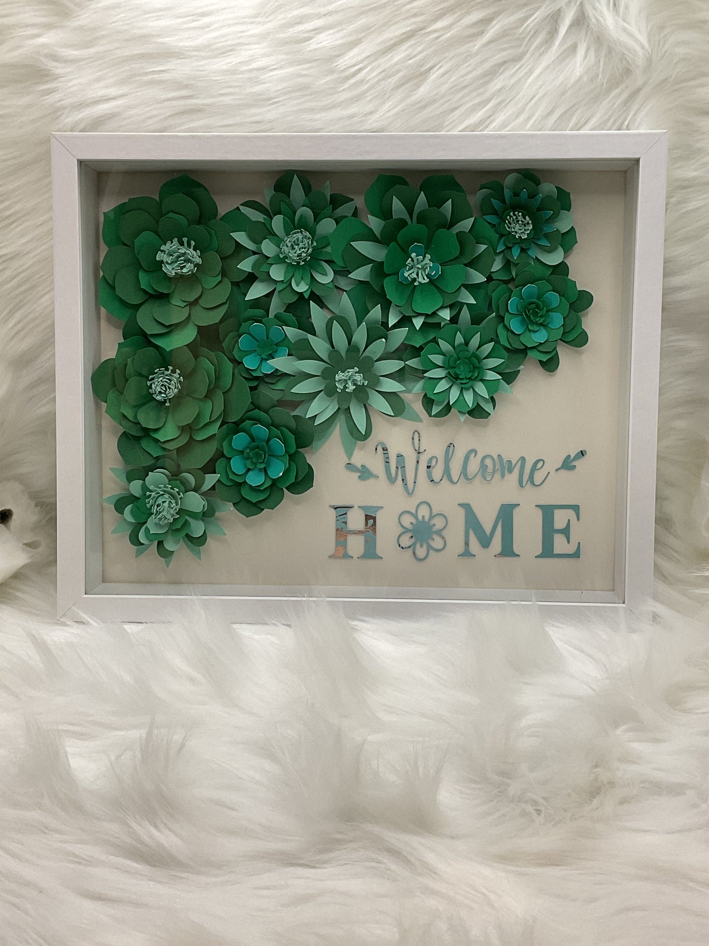 "Welcome Home" Shadow Box