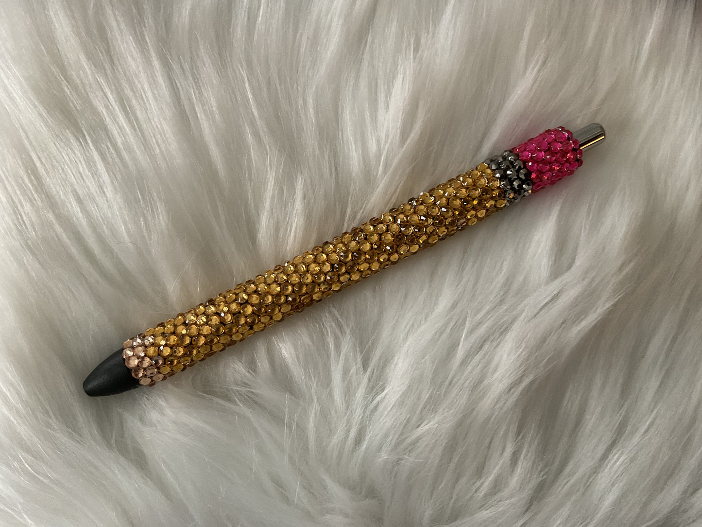 "School Pencil" Pen with Rhinestones