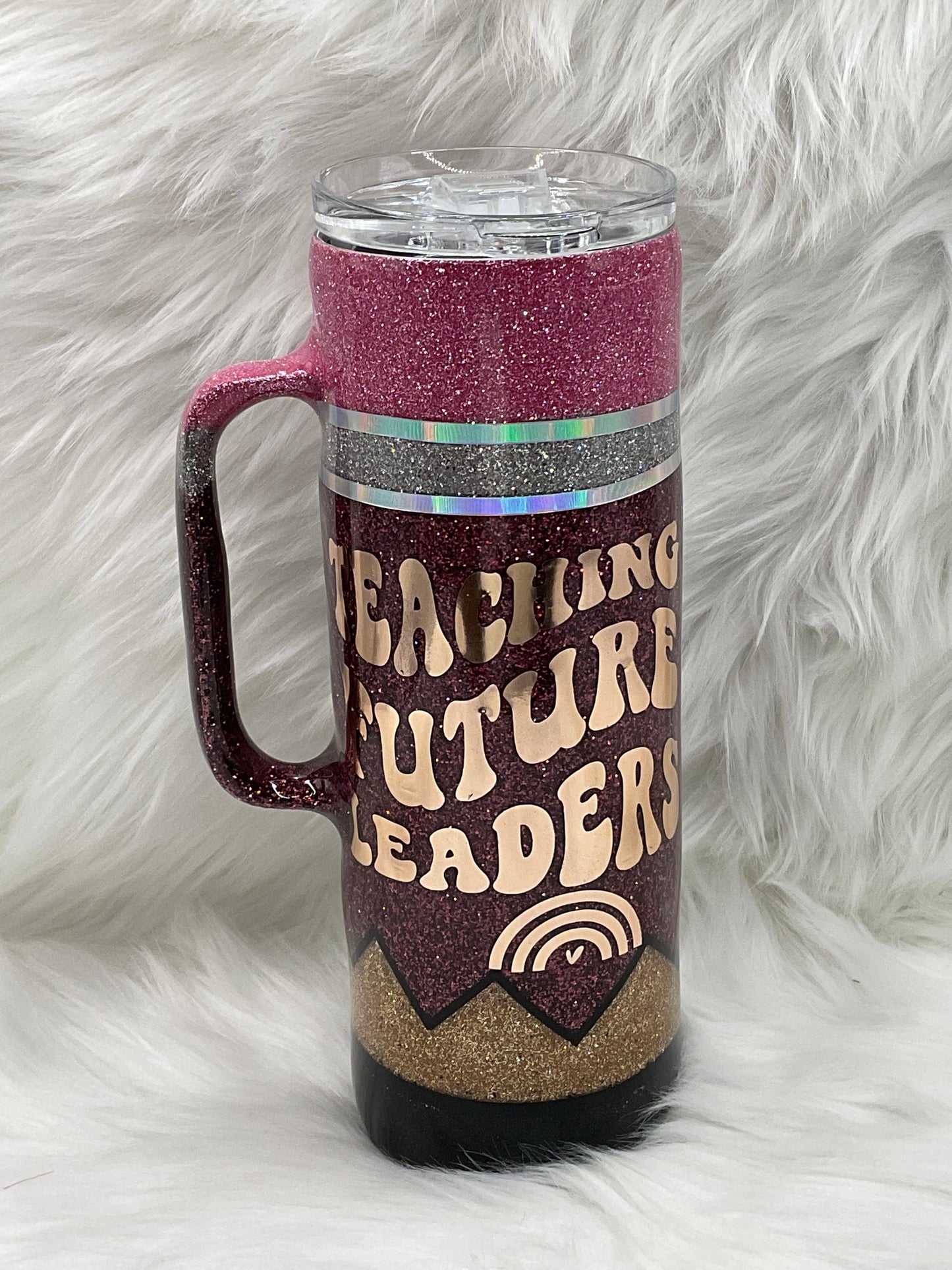 "Teaching Future Leaders" 20oz Tumbler with Handle