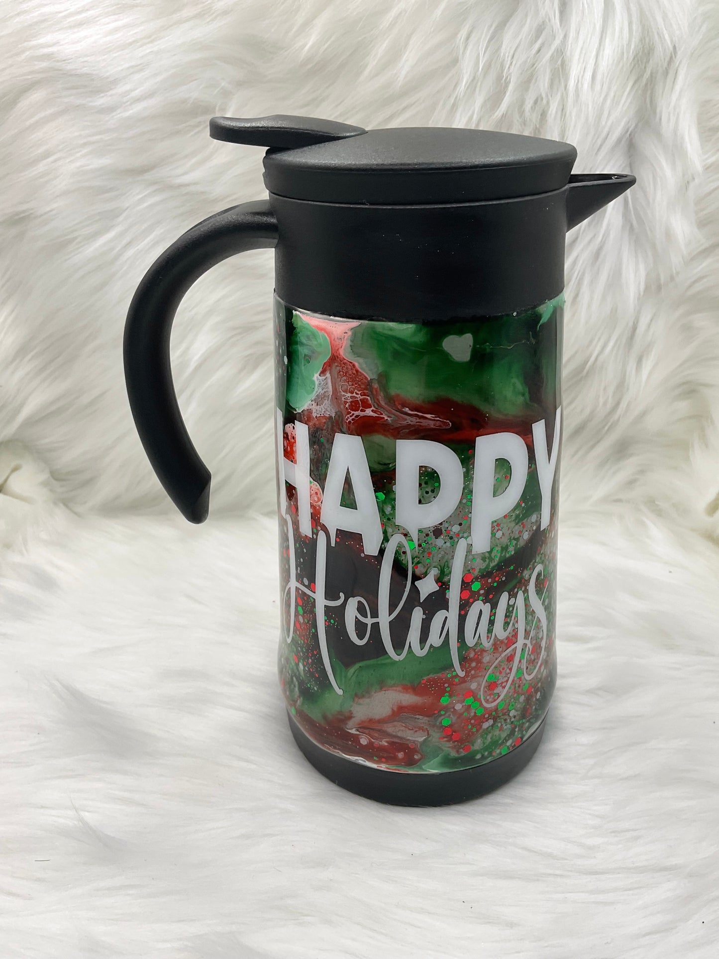 "Happy Holidays" 20oz Hot Pot