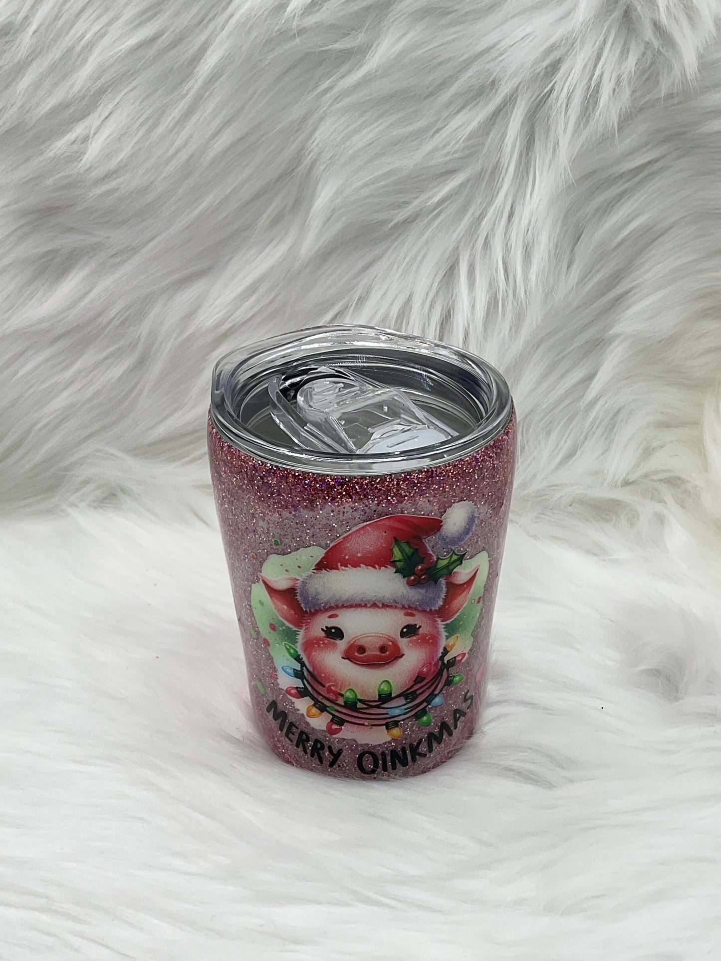 "Merry Oinkmas" 8oz Tumbler
