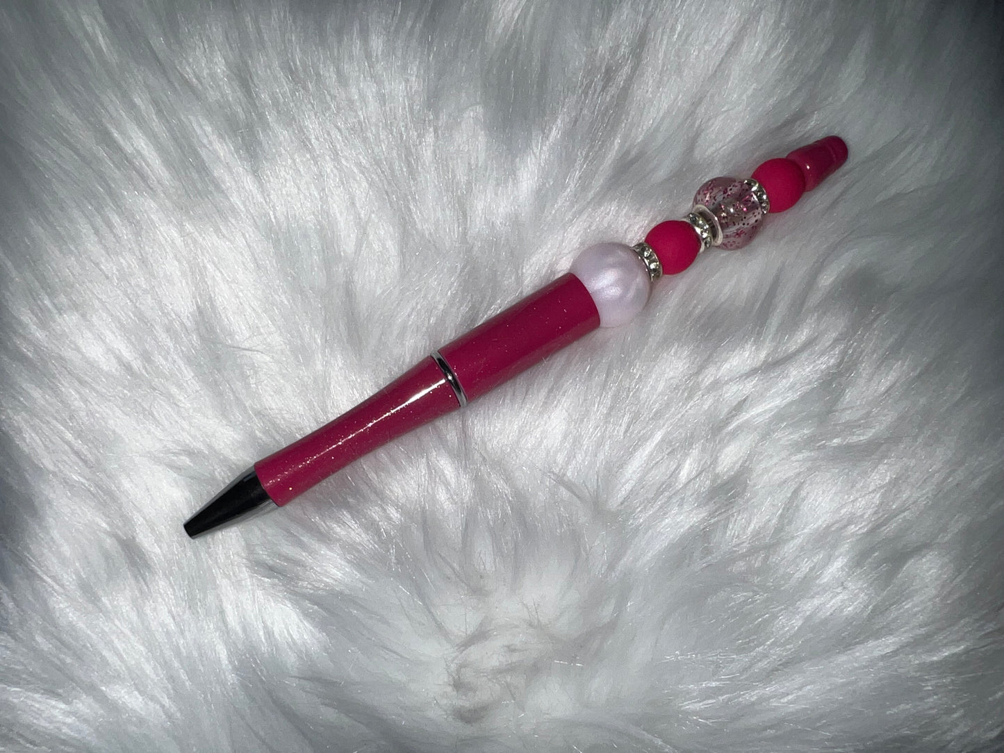 Pink Beaded Pen