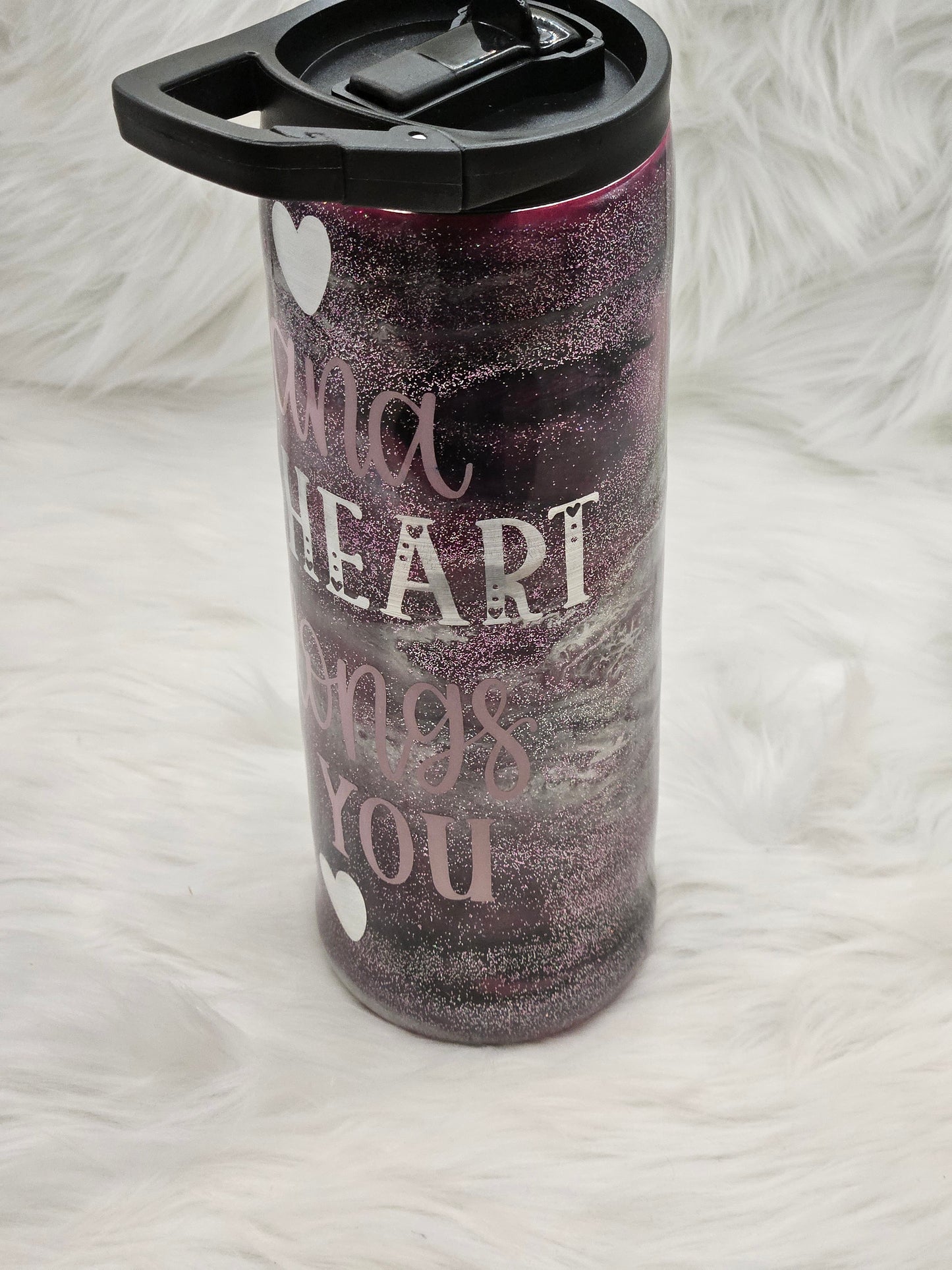 "Heart Belongs To Nana" Skinny 20oz DUO Tumbler