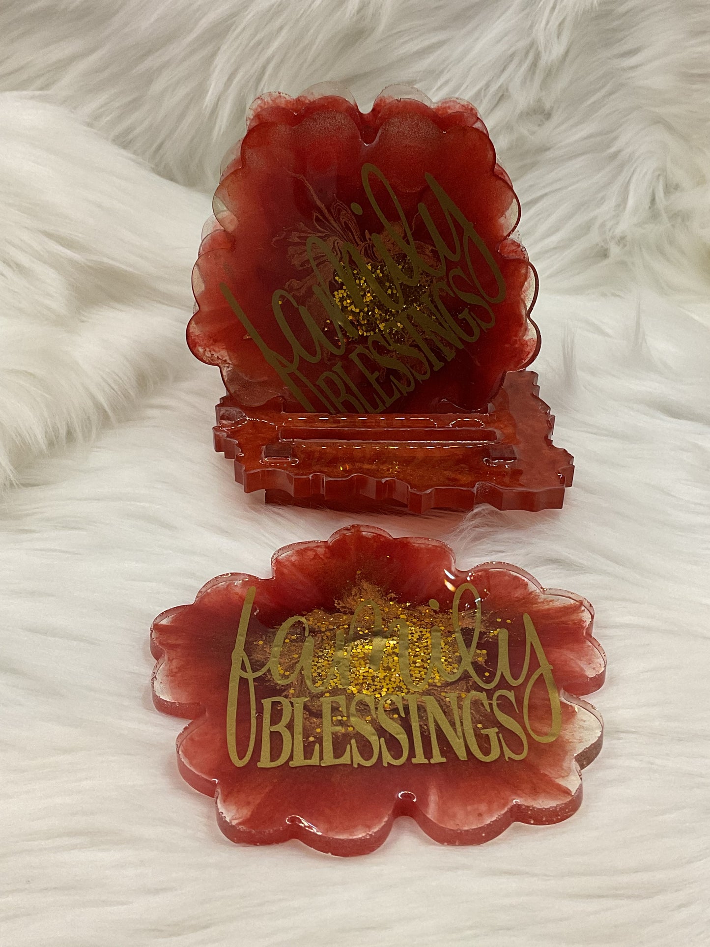 "Family Blessing" Coaster Set