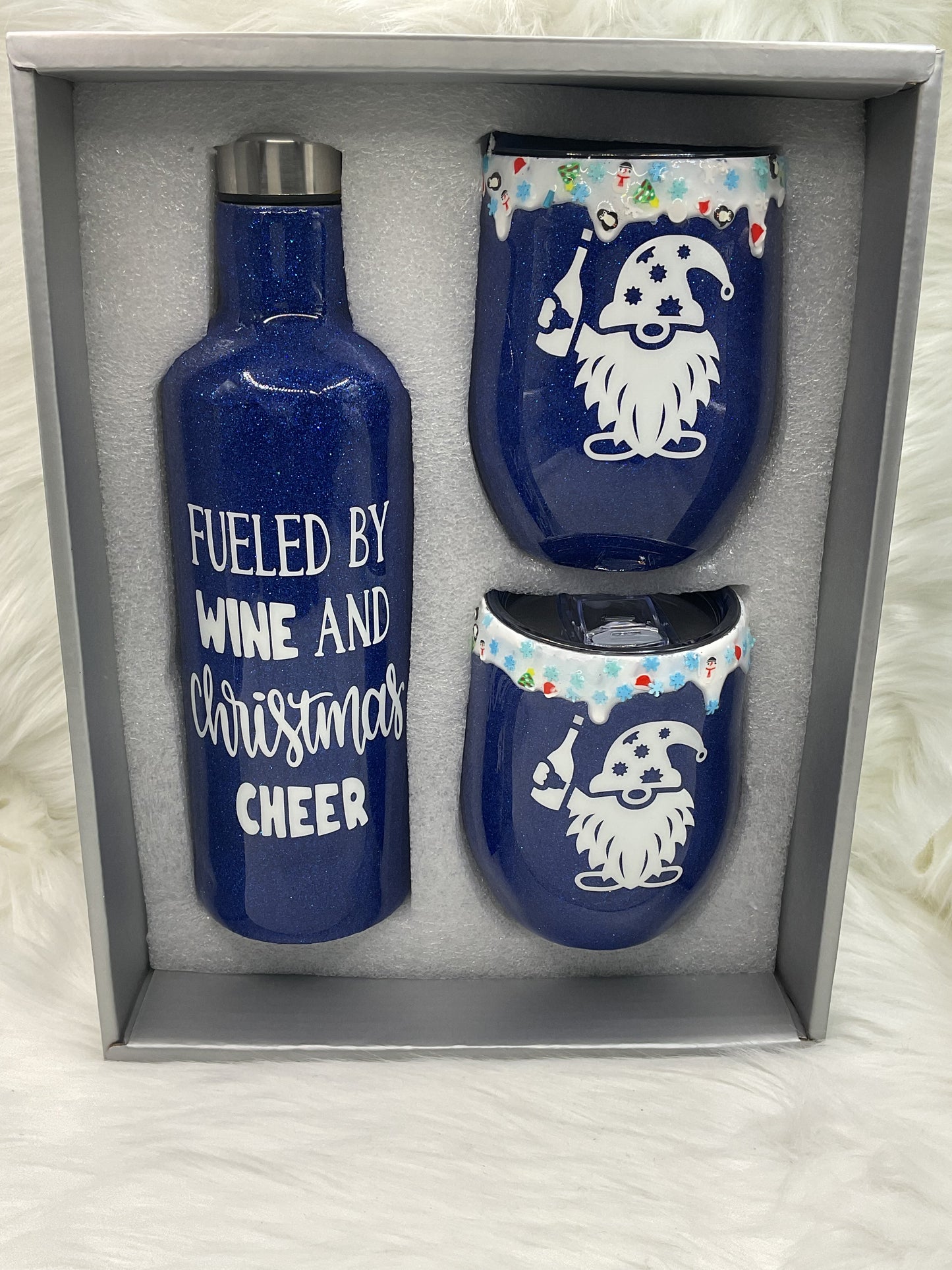 "Wine and Christmas Cheer" Wine Gift Set