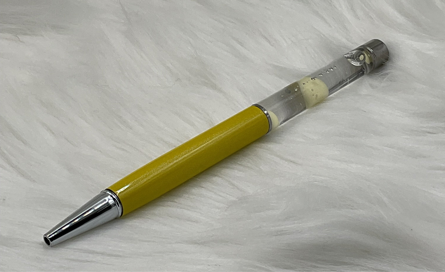 Yellow Snow-Globe Pen