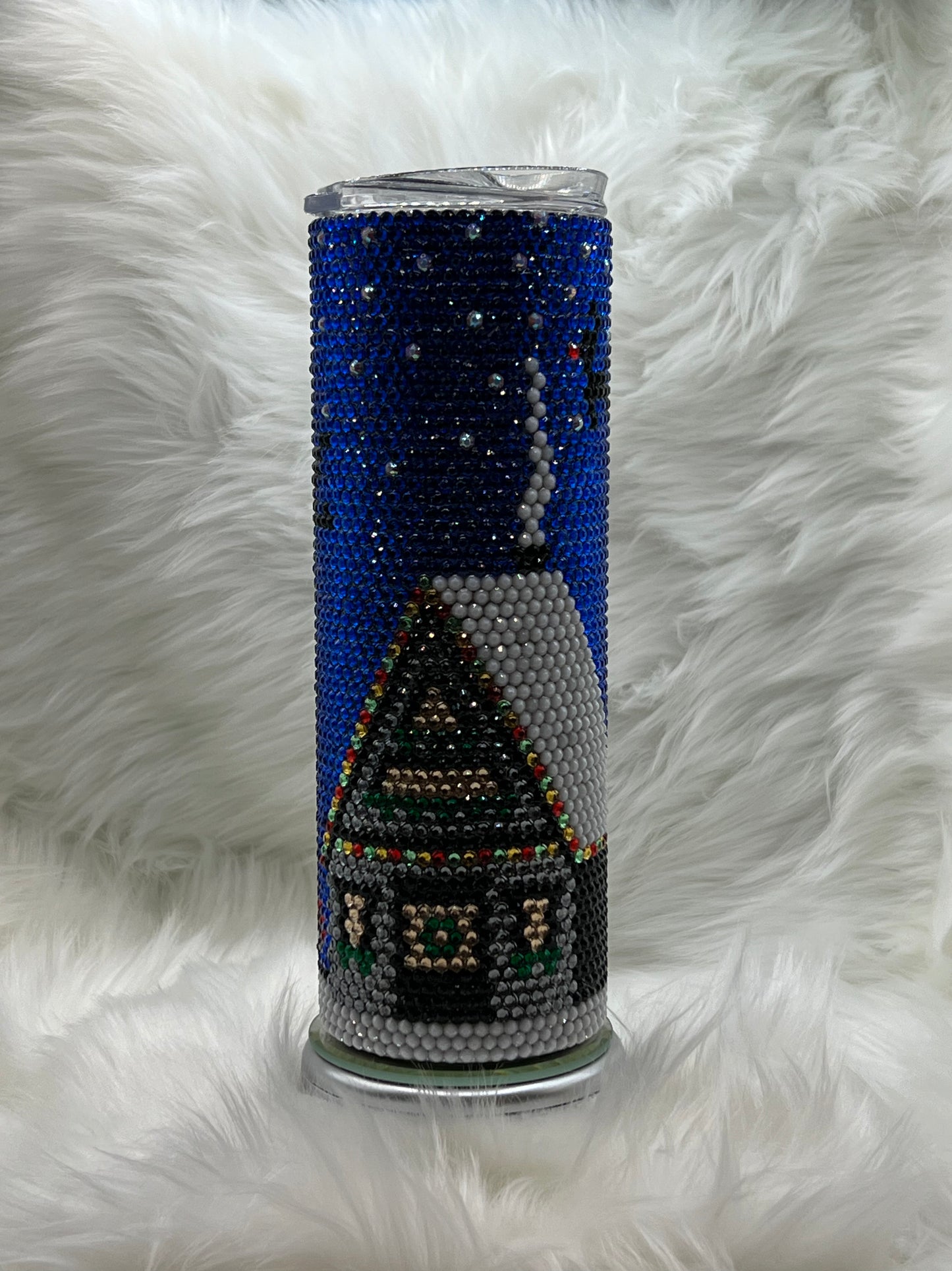 Christmas Rhinestone Tumbler