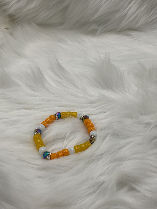 Orange Bead Bracelet