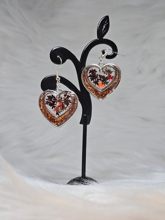 "Autumn Heart" Earrings