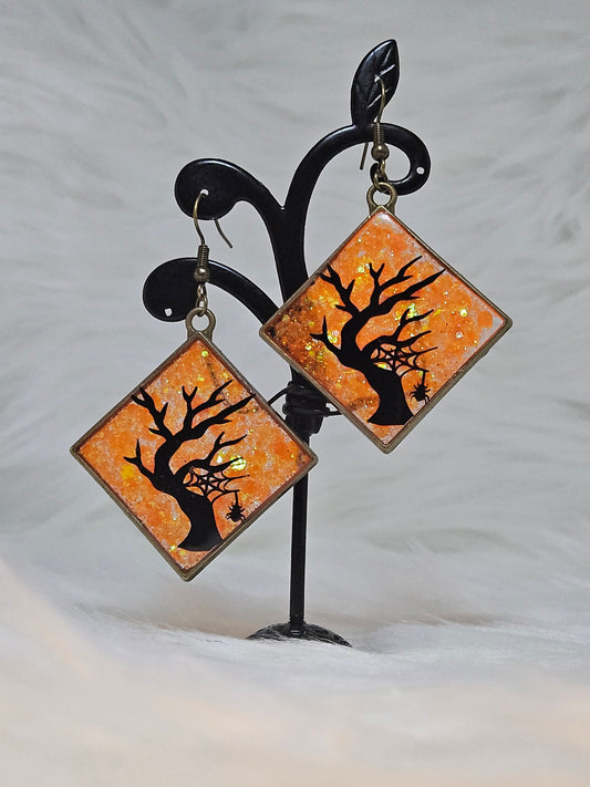 "Spooky Tree" Earrings