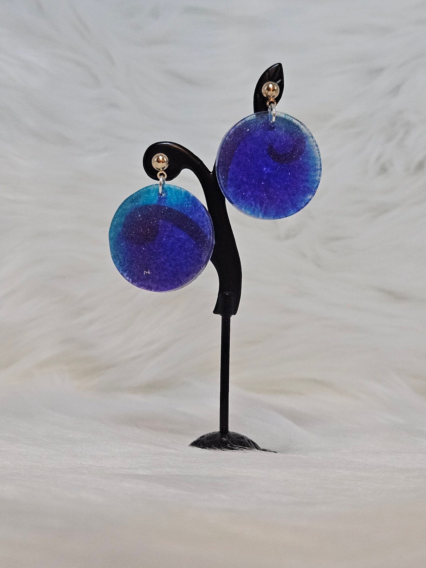 "Blue Circle" Earrings