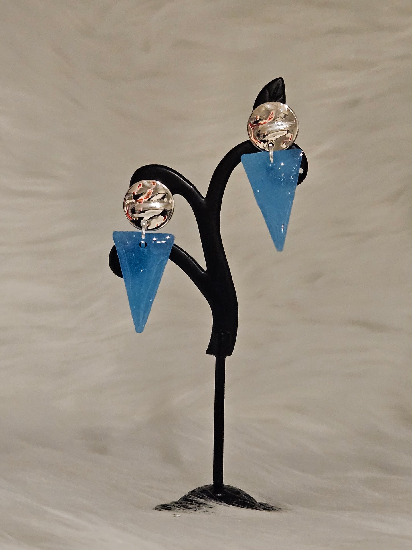 "Hanging Blue Glow" Glow-in-the-Dark Earrings