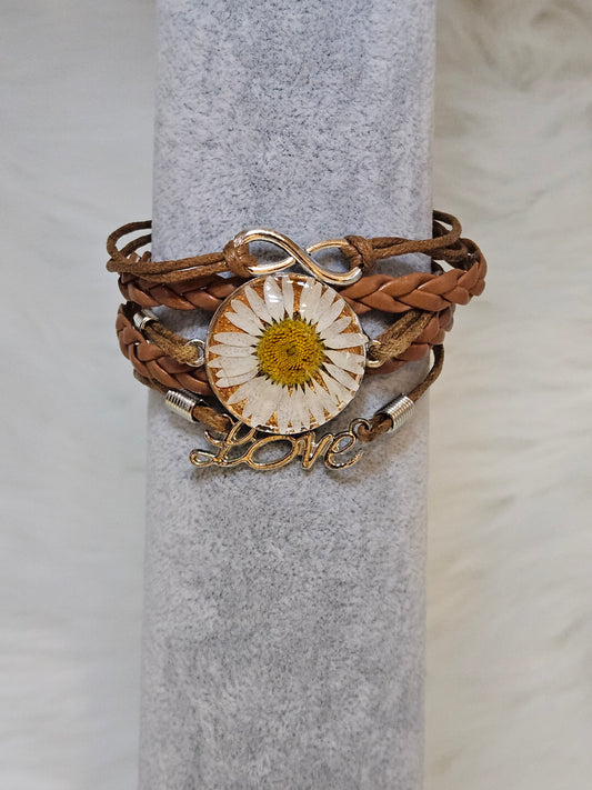 Brown "Daisy" Bracelet