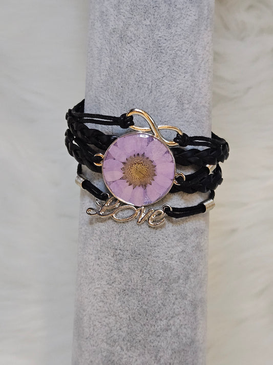 Black "Daisy" Bracelet