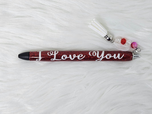 Red "I Love You" Pen