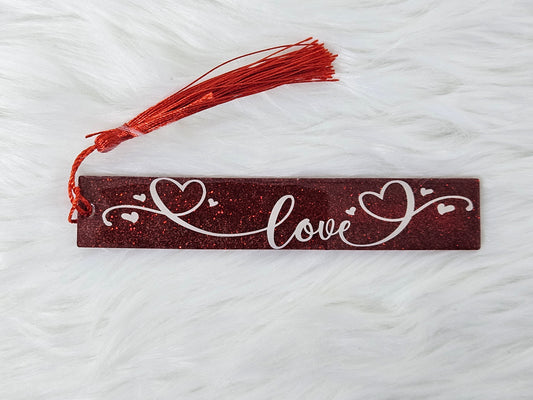 Red "Love" Bookmark