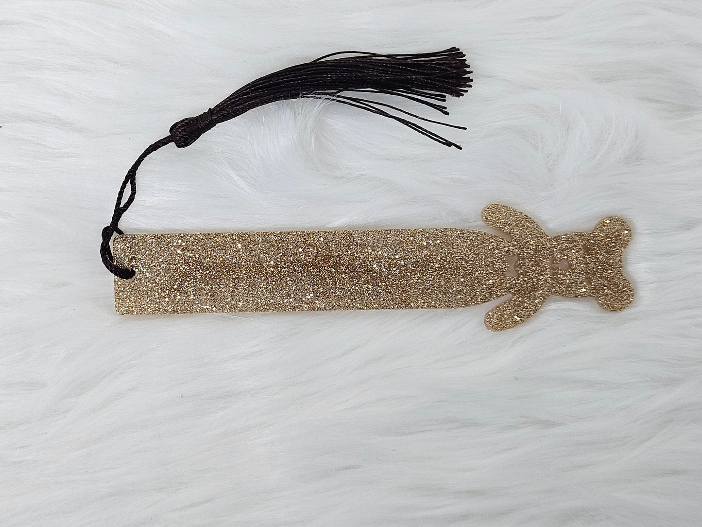 "Glittery Bear" Bookmark