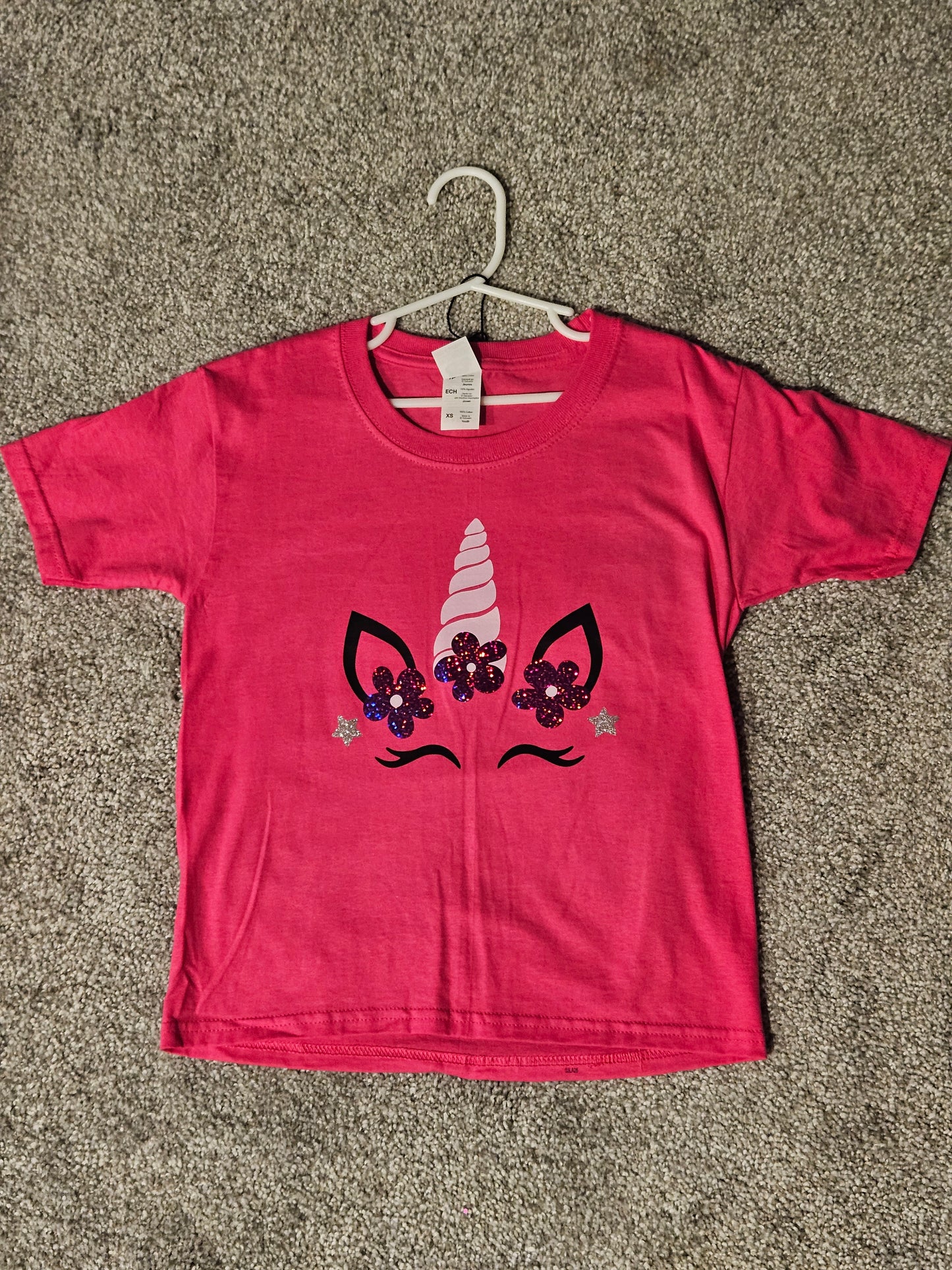 "Pretty Pink Unicorn" T-Shirt, Size XS