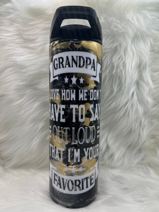 "Grandpa, I'm Your Favorite" 30oz Tumbler