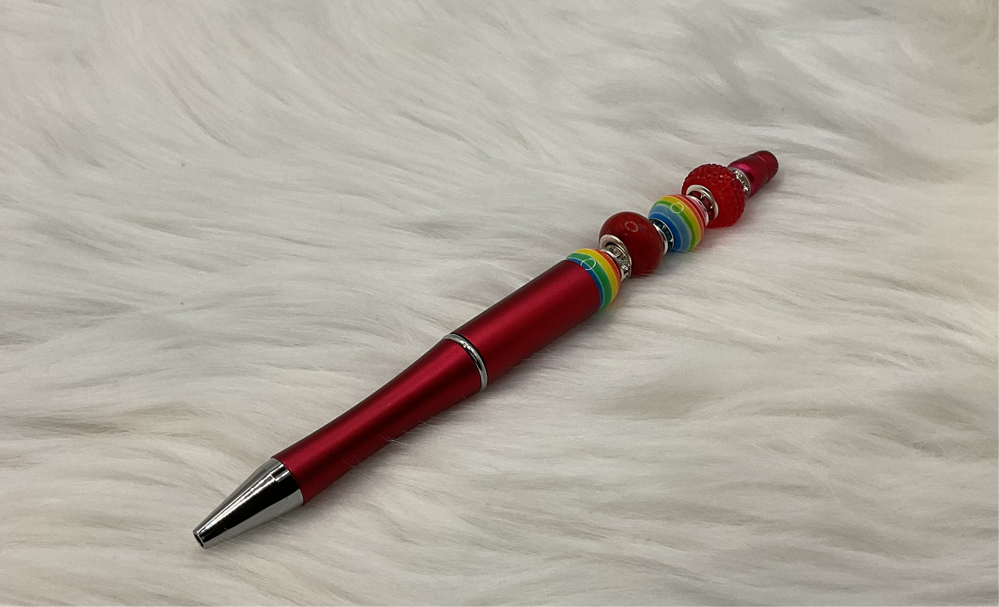 Red Beaded Pen 2