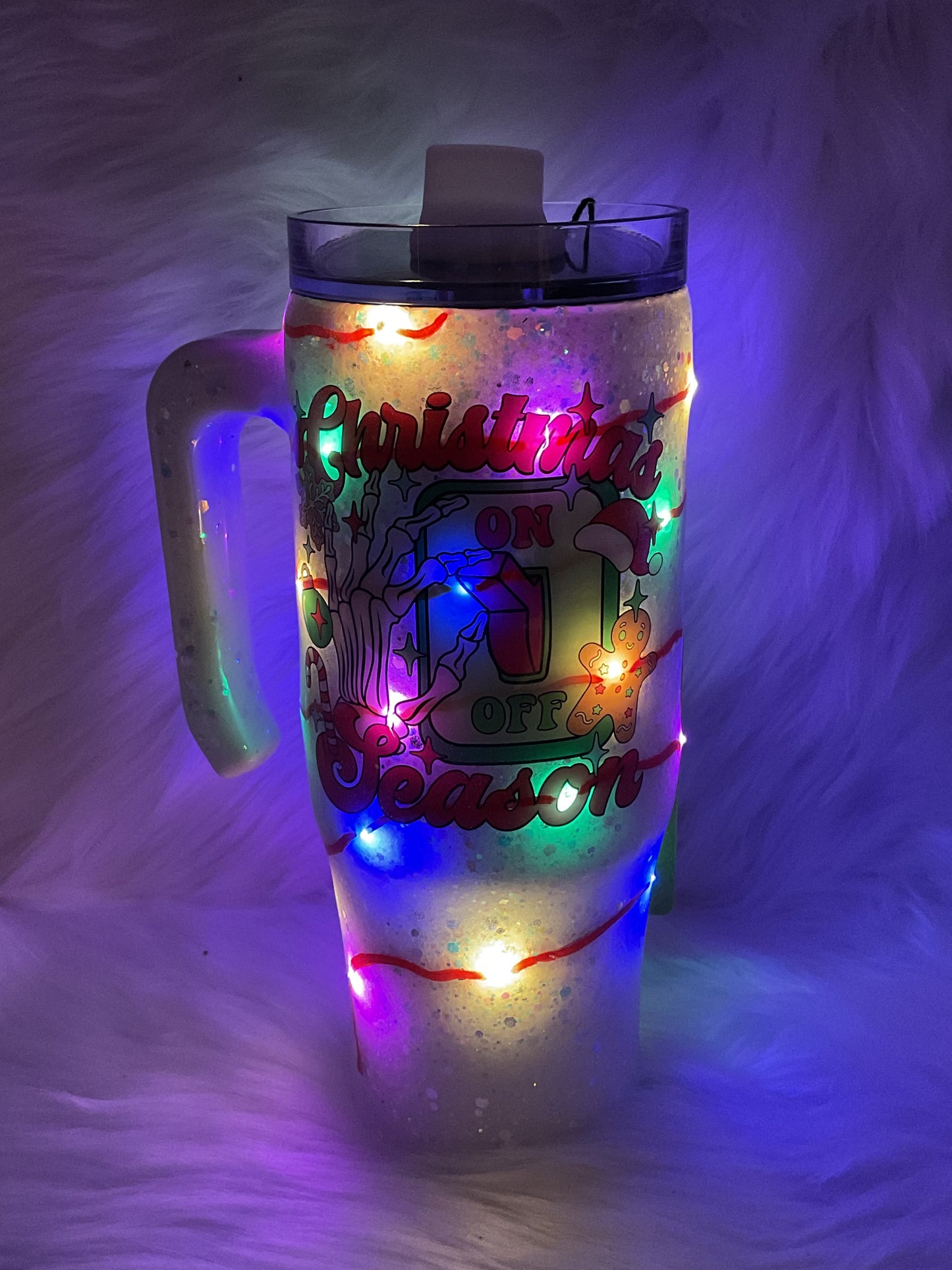 "Christmas Season" 30oz Tumbler with Lights