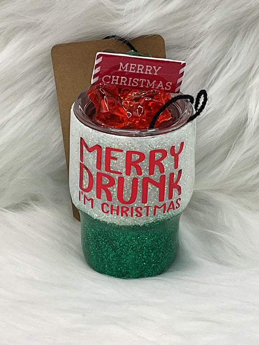 "Merry Drunk" 3oz Shot Glass Tumbler