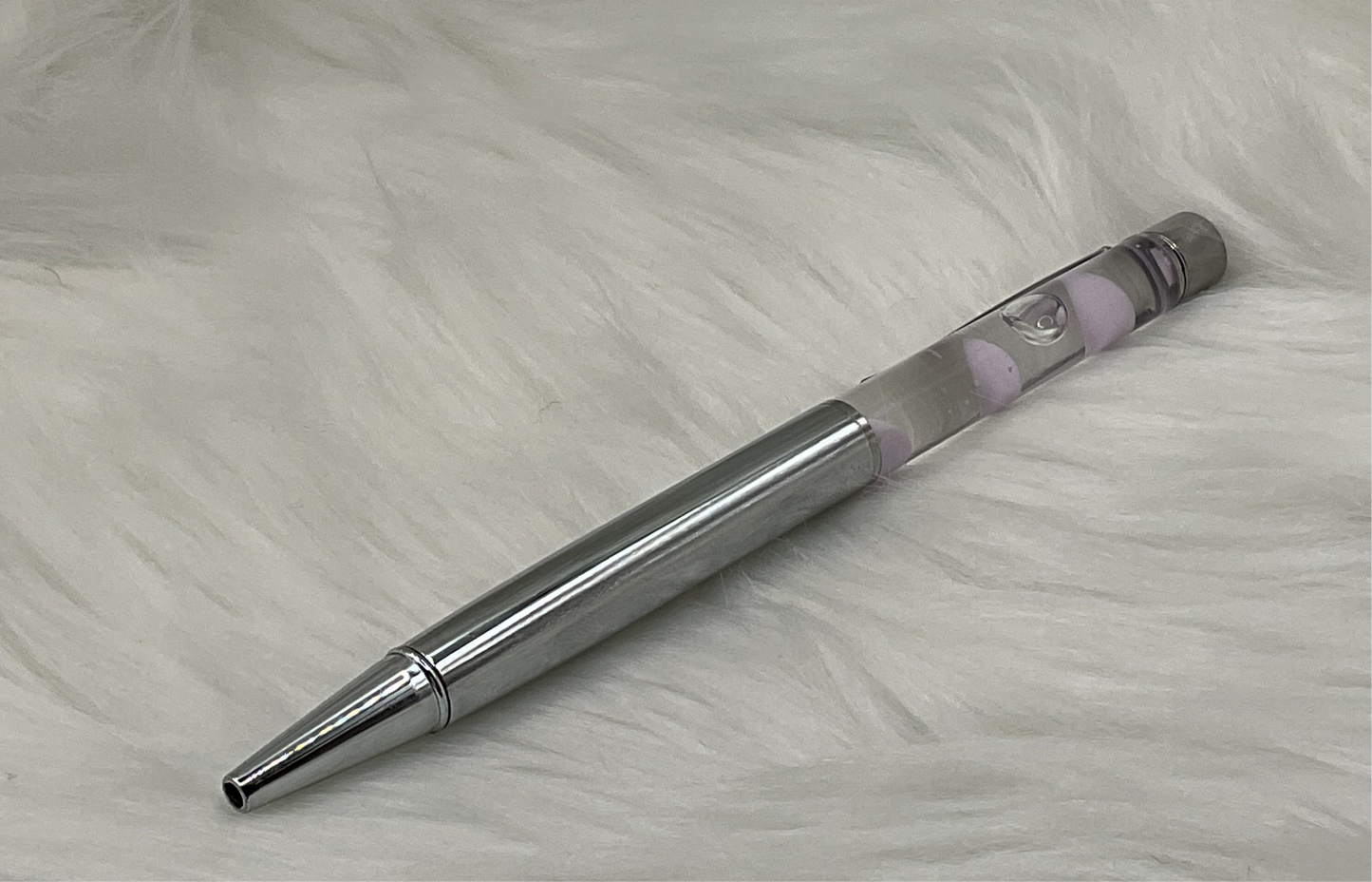 Silver Snow-Globe Pen