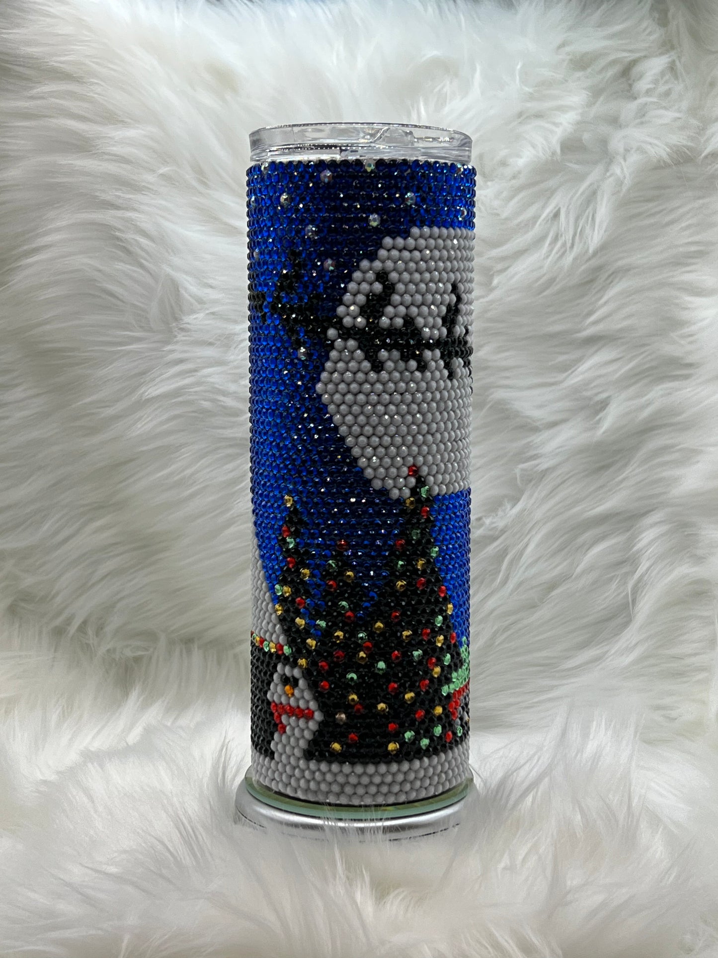 Christmas Rhinestone Tumbler