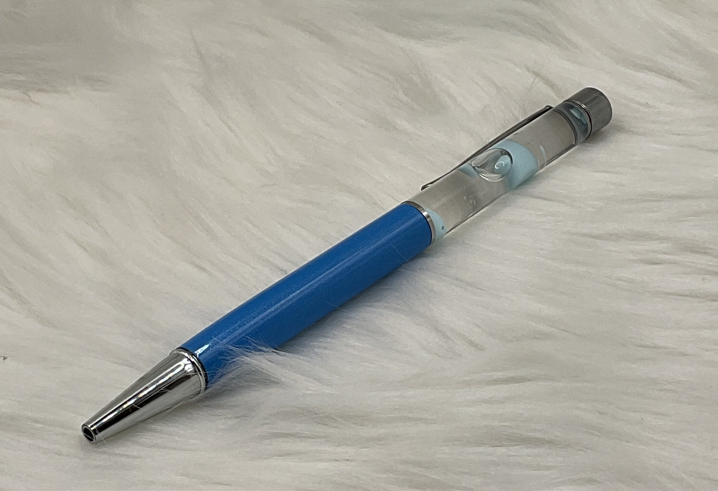 Blue Snow-Globe Pen