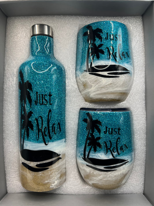 "Just Relax" Wine Gift Set