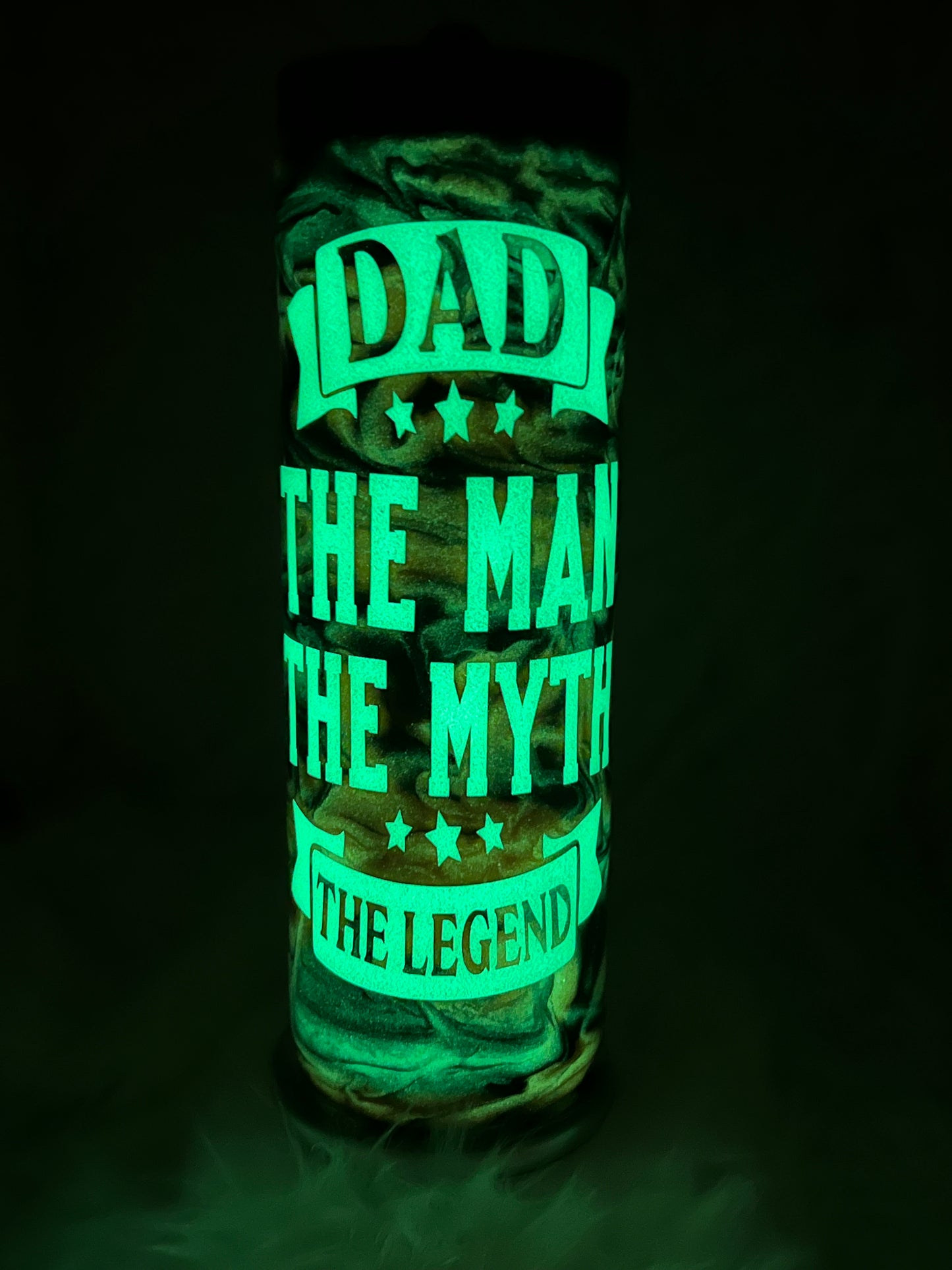 Glow-in-the-Dark "Dad the Legend" Skinny 20oz DUO Tumbler