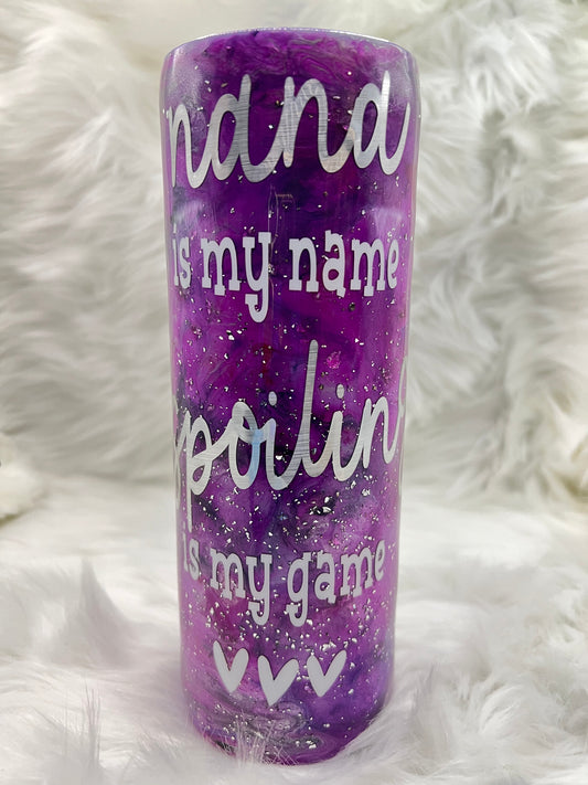 “Nana, Spoiling" Skinny 20oz Tumbler