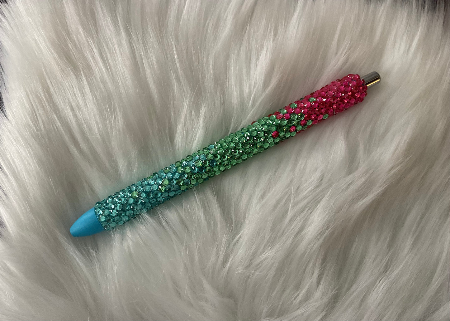 "Turquoise Ocean" Pen with Rhinestones