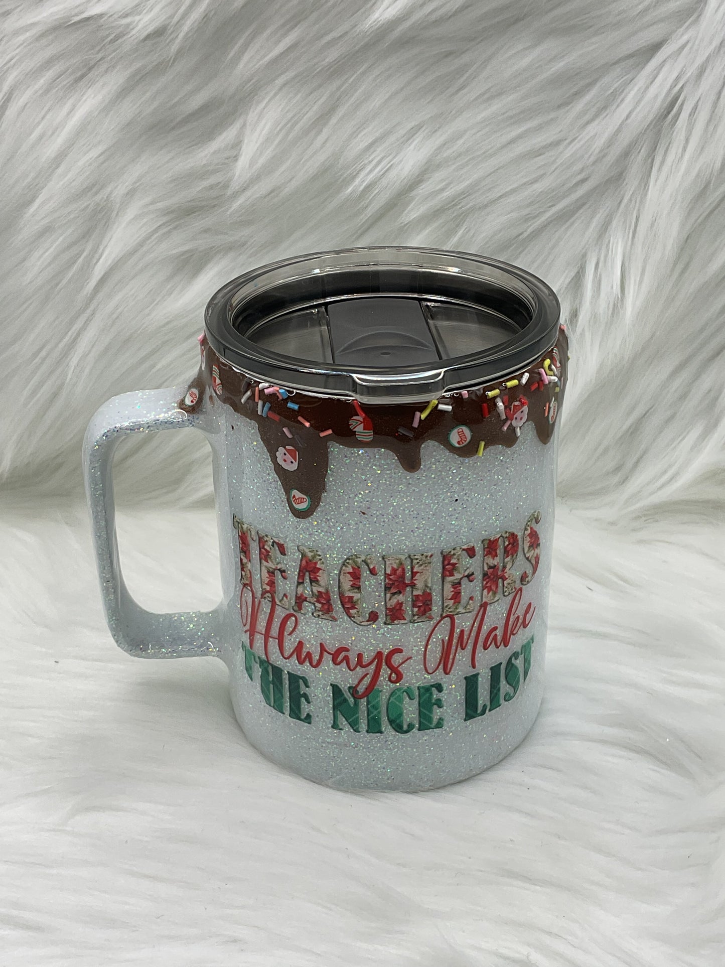 "Teachers on the Nice List" 10oz Coffee Mug