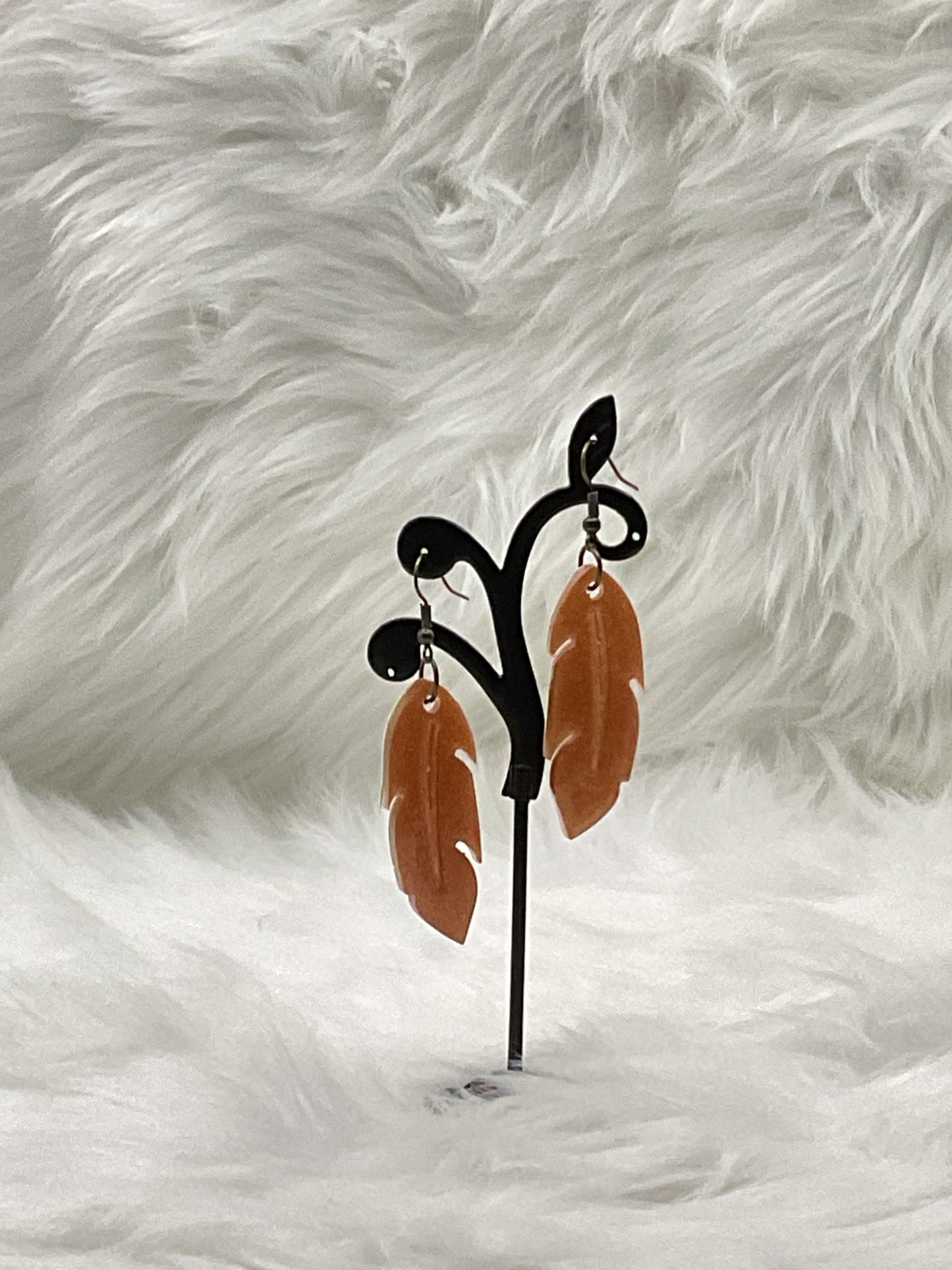 "Glittery Autumn Leaves" Earrings