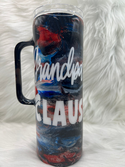 "Grandpa Claus" 20oz Tumbler with Handle