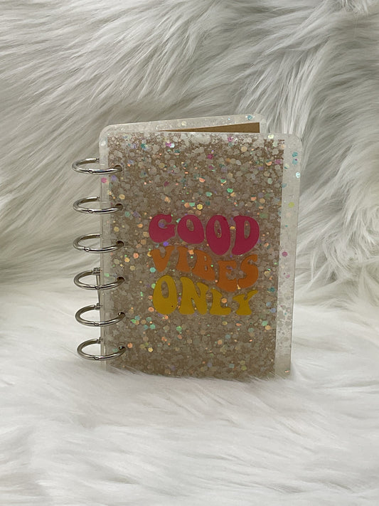 "Good Vibes Only" Glow-in-the-Dark Small Notebook