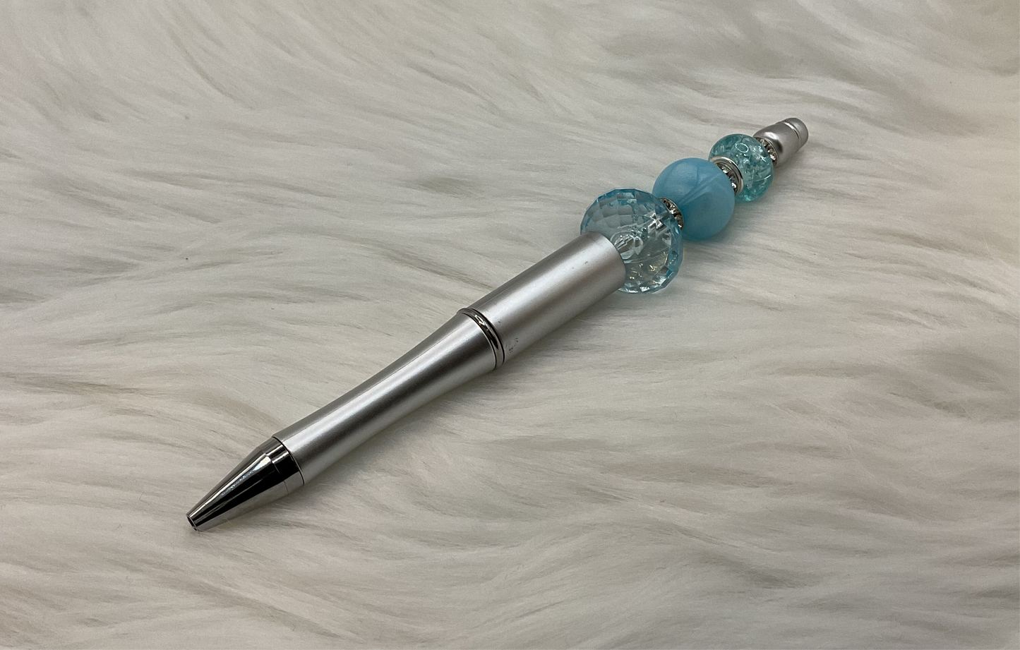 Silver Beaded Pen