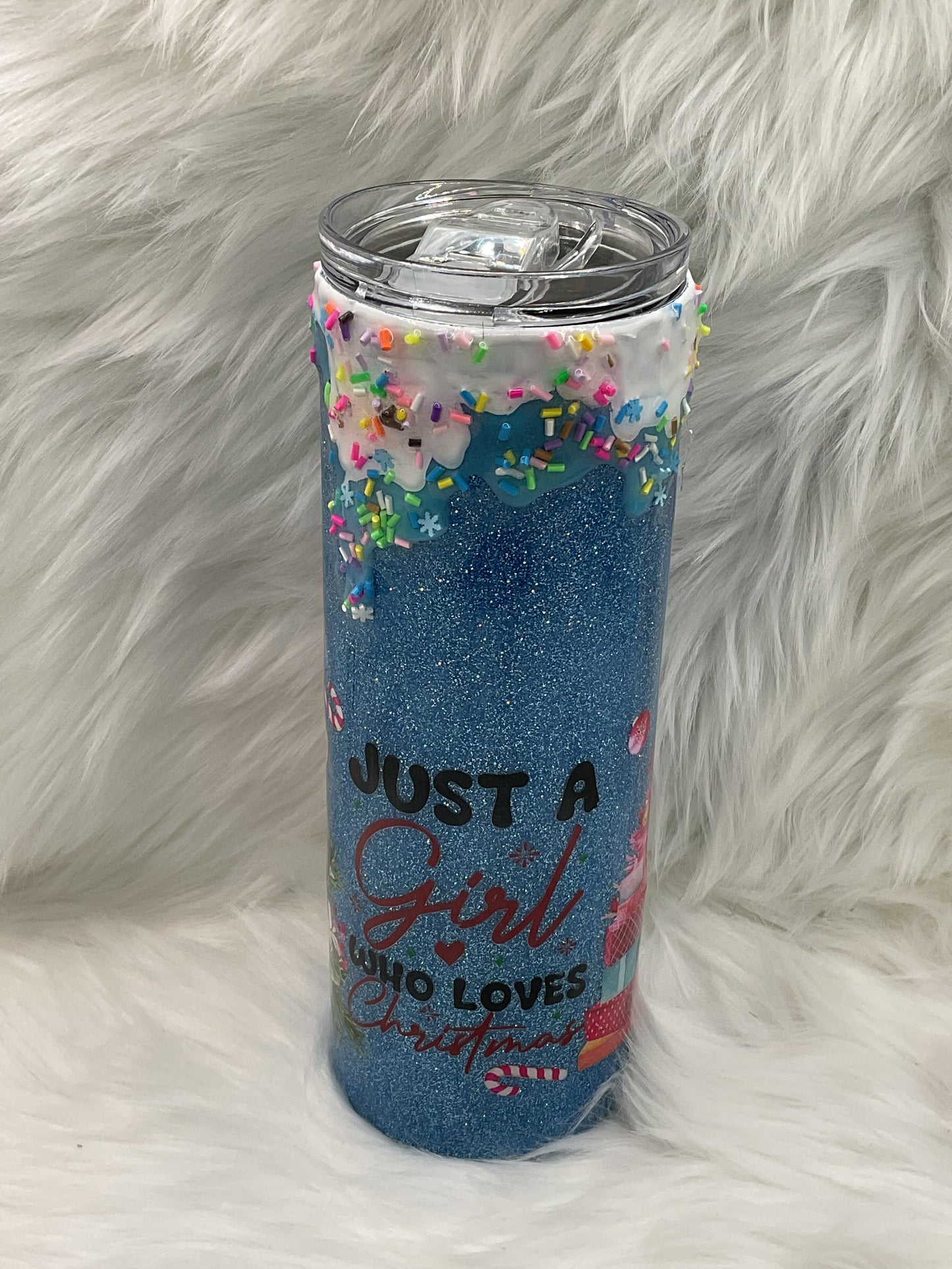 "Girl Loves Christmas" 20oz Tumbler