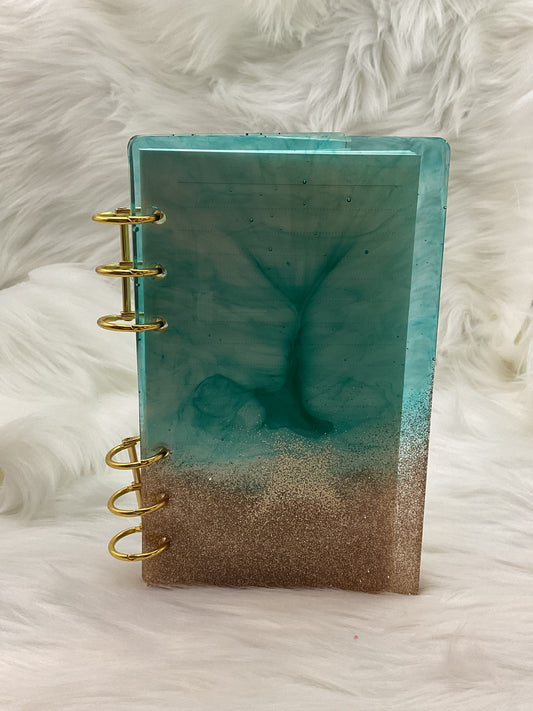 "Beach Glitter" Medium Notebook